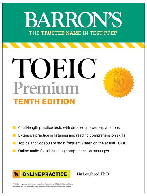 Title details for TOEIC Premium by Lin Lougheed - Wait list